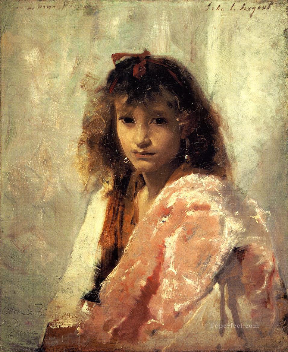 Carmela Bertagna portrait John Singer Sargent Oil Paintings